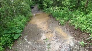 A woman, A quad, And lots of mud who would have thought ?