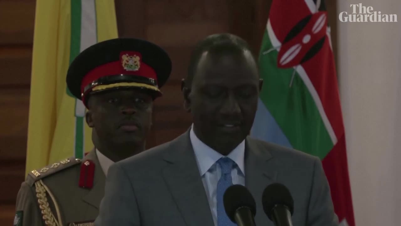 KENYAN president says protests were 'HIJACKED by DANGEROUS PEOPLE'