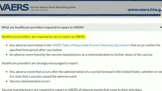 Healthcare professional shares information on the declining health of patients who had the vaccine.