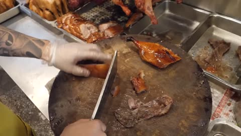 Taiwanese street food- Roast duck and chicken