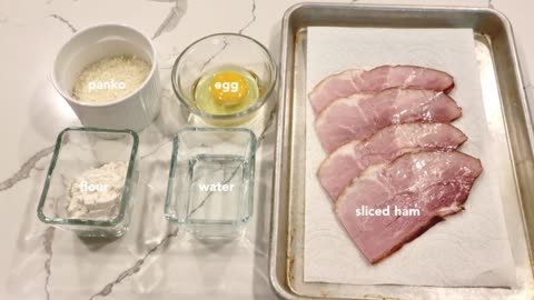 Ham Katsu Recipe - Japanese Cooking 101