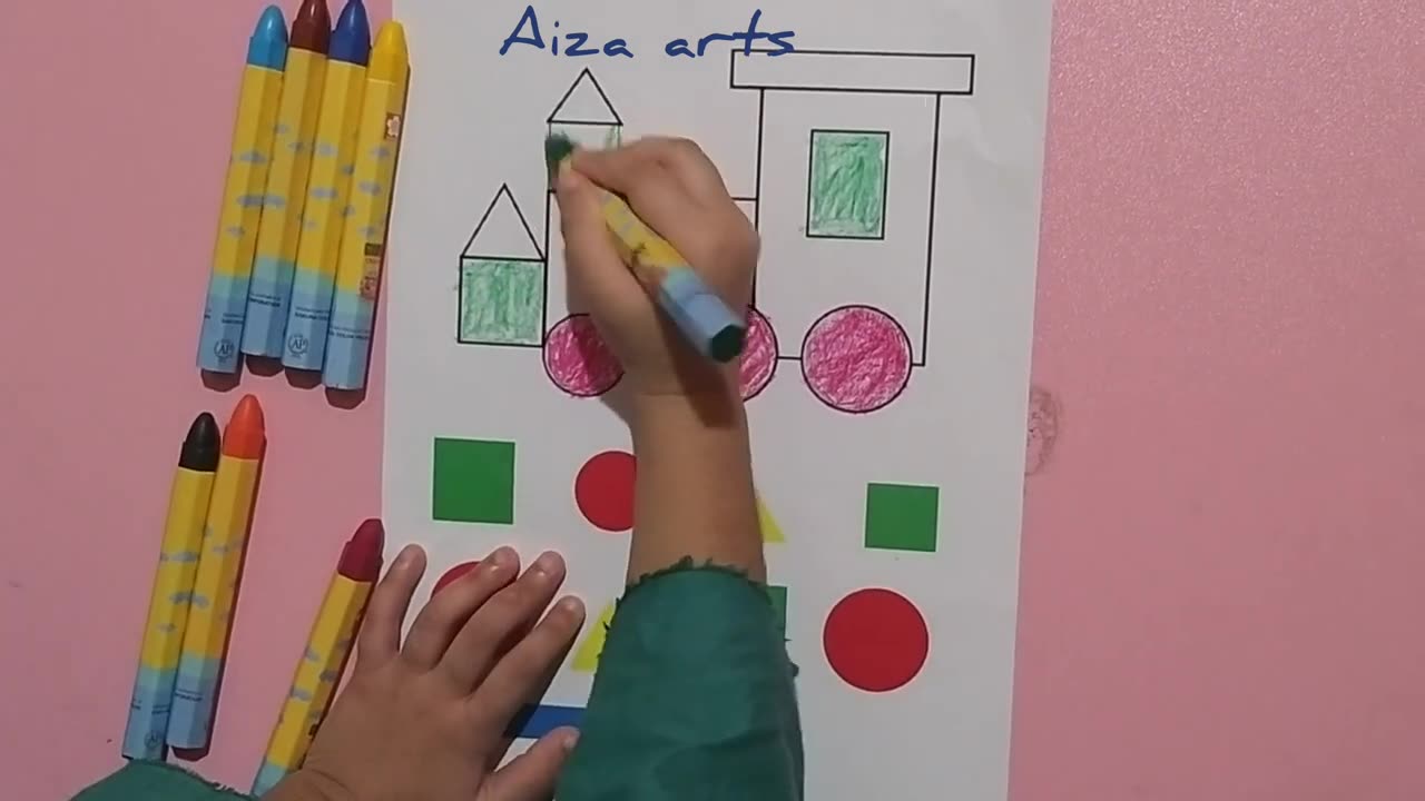 coloring according to shapes