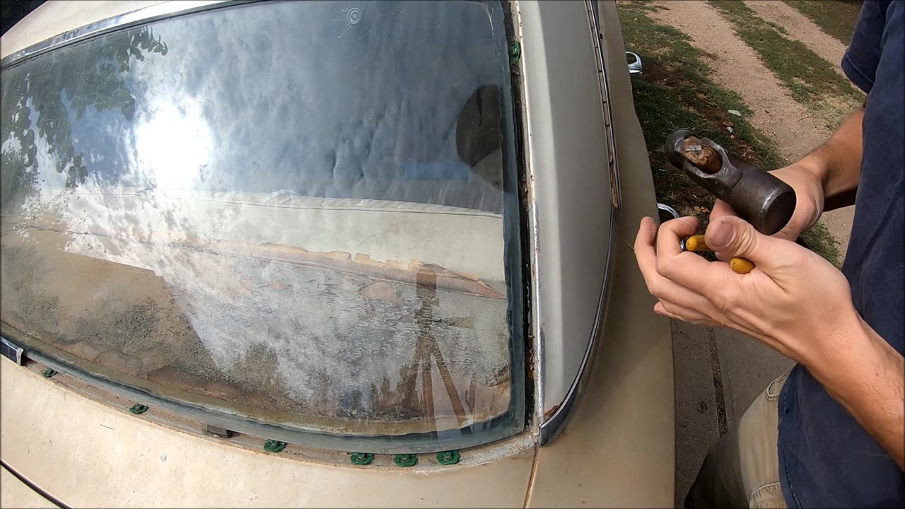 How to remove Rear window trim clips and reinstall them on a 60's Chevy / GM