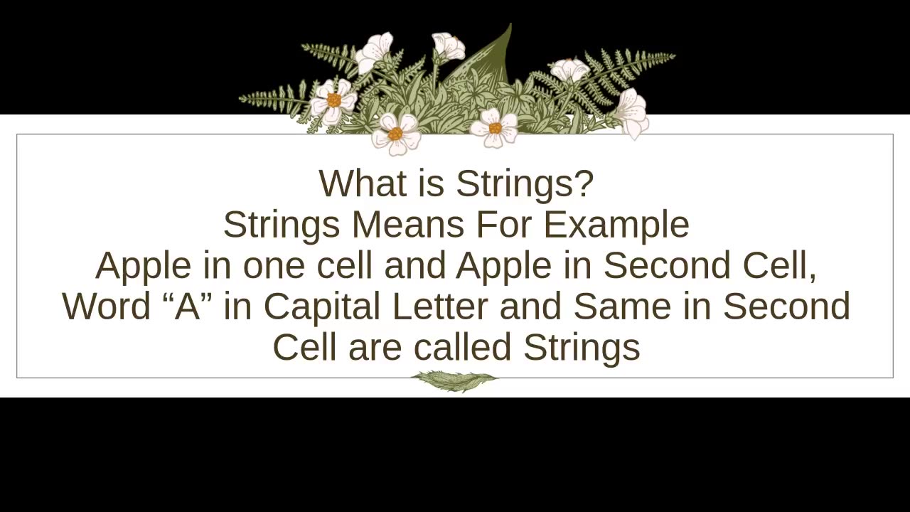 How to Compare two strings