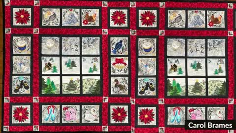 Mystery Christmas Quilt 12 Days of Christmas Quilt Winners