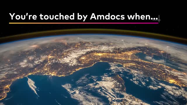 You’re touched by Amdocs when
