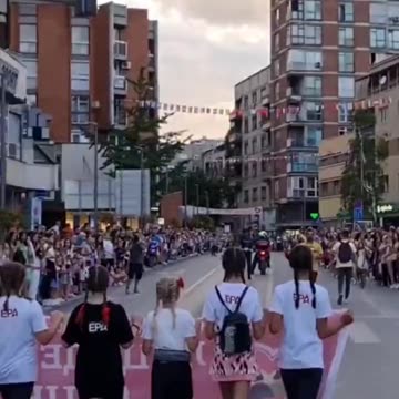 Family Pride parade in Serbia. This is what the world needs more of.