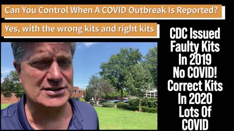 Corona Cover-Up - Easy For CDC - They Sent Out Faulty Kits In 2019