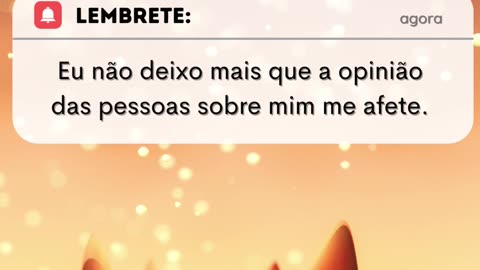 Eu não deixo mais que a opinião das pessoas sobre mim me afete