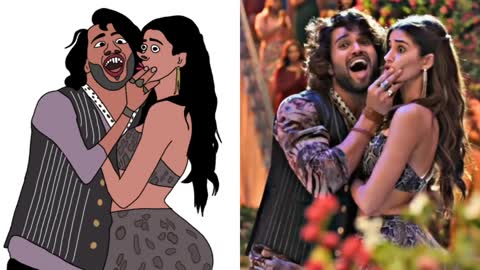 Akdi Pakdi Full Video Song Drawing Meme | Liger | Vijay Deverakonda, Ananya Panday | Puri Jagannadh