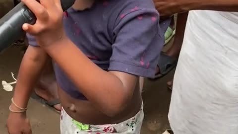 Cute boys singing
