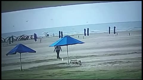 Impacto de un rayo en La Boquilla