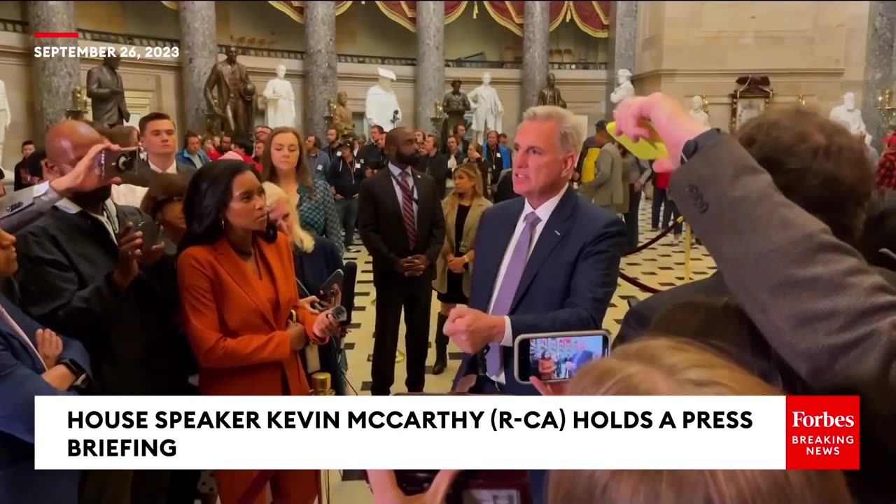 Kevin McCarthy Is Asked Point Blank If His Speakership Is On The Line Ahead Of Looming Shutdown