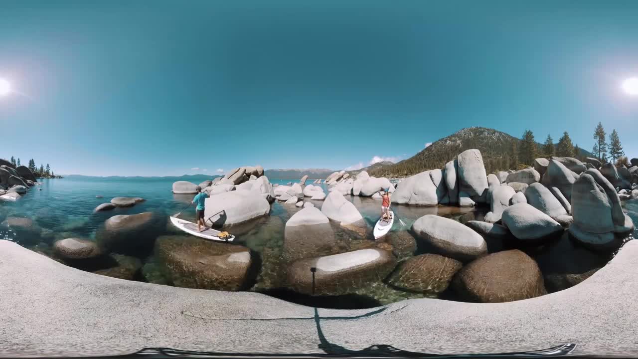 A 360° Paddle Boarding Experience on Lake Tahoe, NV