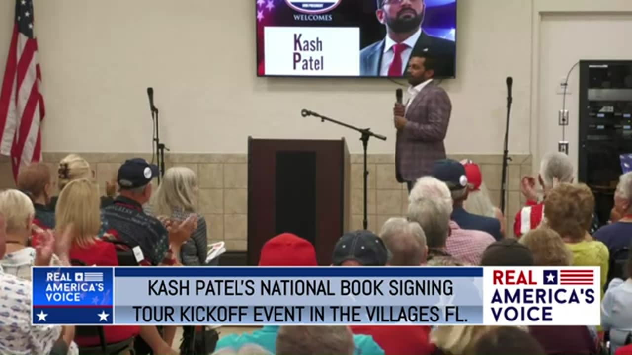 KASH PATEL'S GOVERNMENT GANGSTERS BOOK TOUR KICKOFF IN THE VILLAGES FL