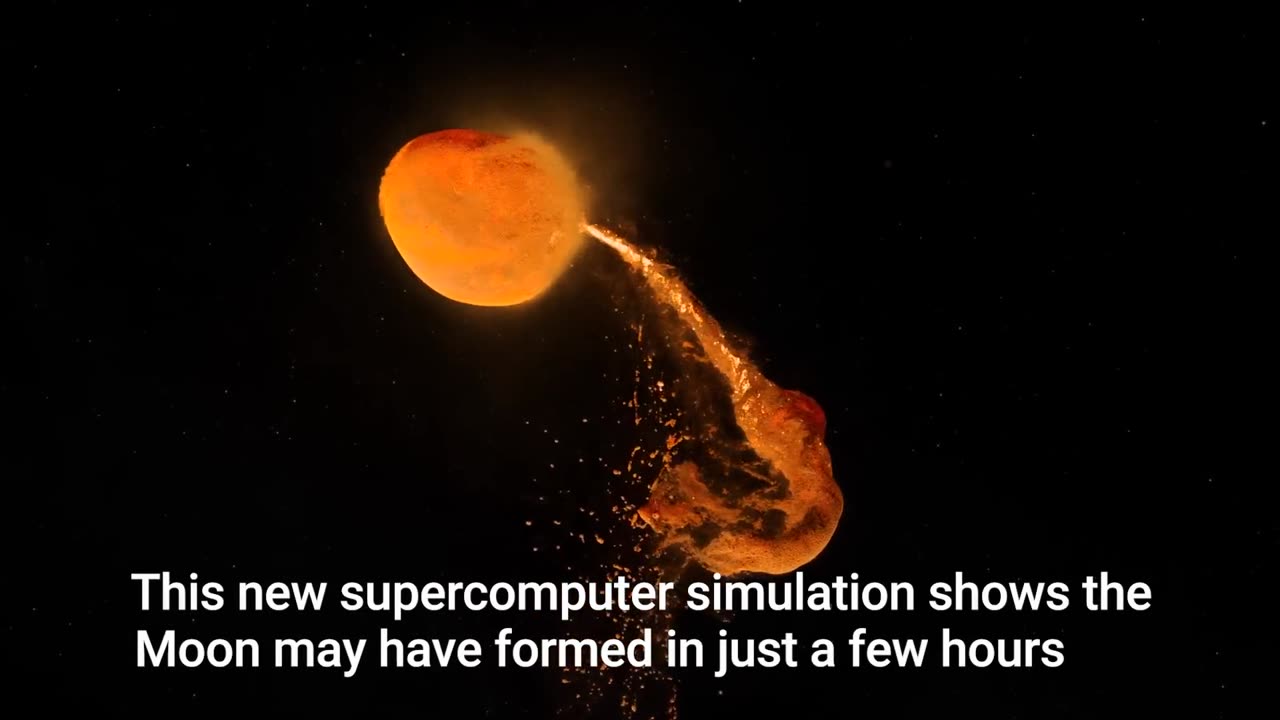 New Supercomputer Simulation Sheds Light on Moon’s Origin