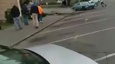 Classic Car Drives Out of Control