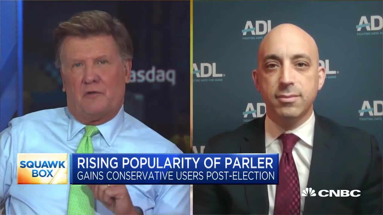 CNBC Host Calls Out ADL Head For Hypocrisy In Smearing Social Networks Parler, Gab