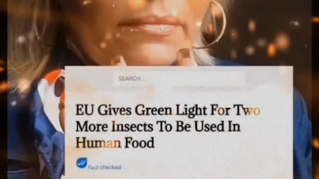 So now we're going to have bugs put in our food