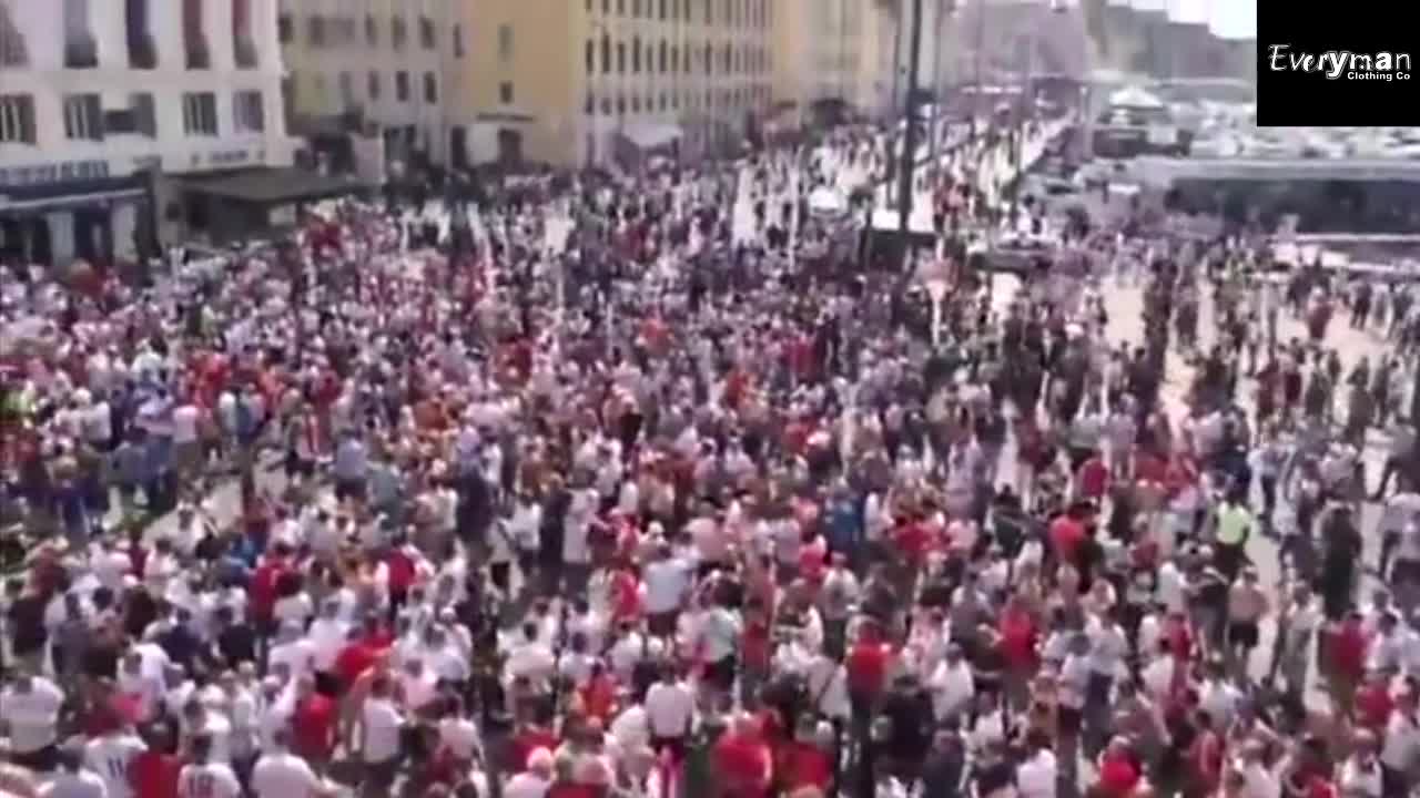 England vs Russia fans Fight in Marseille streets EURO 2016 HD