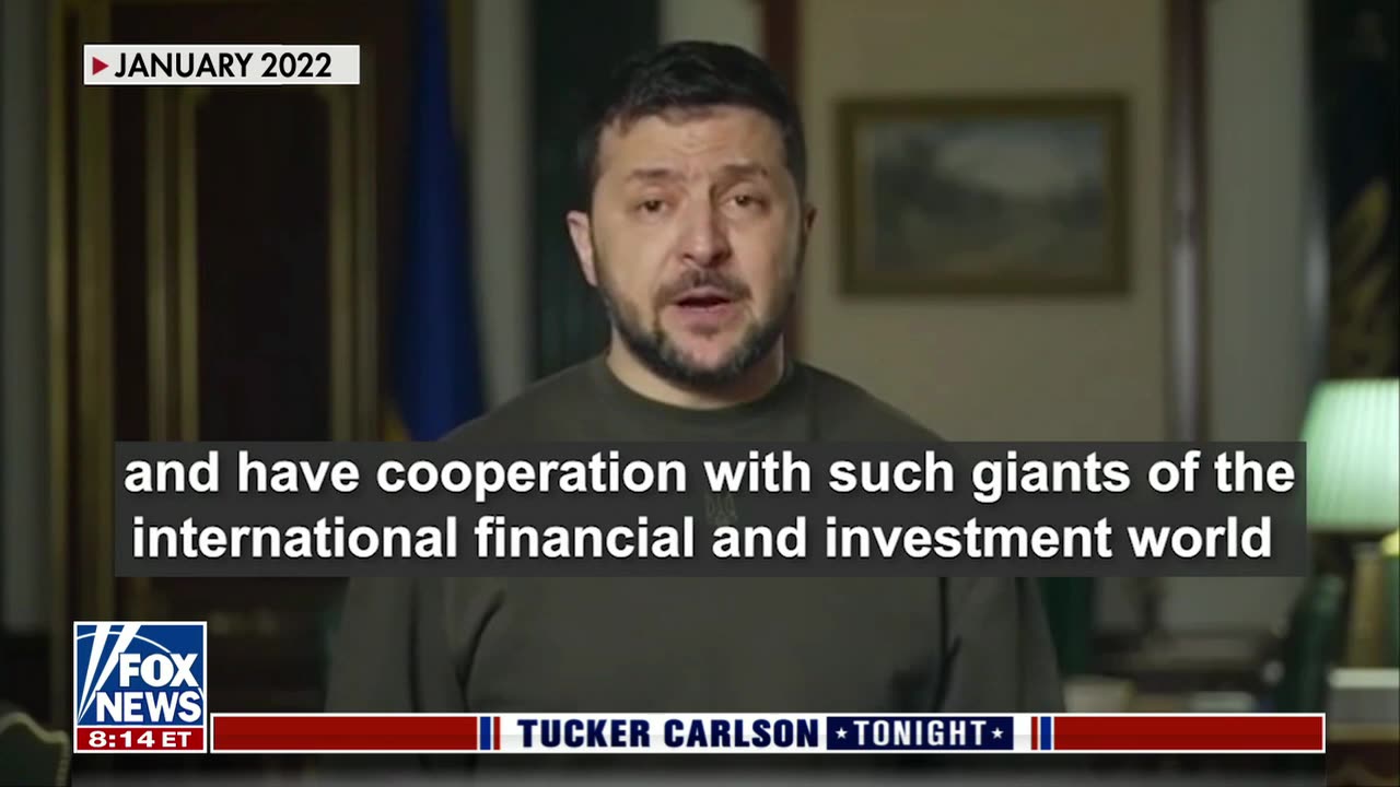 President Zelensky Brags About Gaining the Attention and Cooperation of Giant Financial Institutions