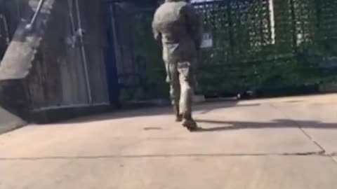 Air Force Officer lights himself on Fire outside of Israel Embassy Shouting Free Palestine