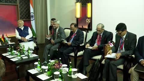 PM Modi Holds Bilateral talks with German Chancellor Olaf Scholz in Search Indonesia