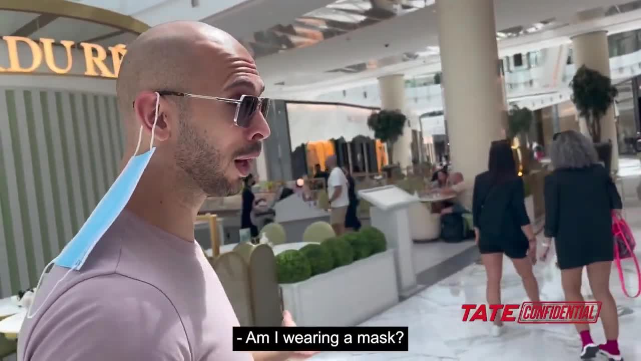 A Mask Saved Andrew Tate's Life More Than Once