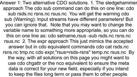 subtracting variables within two different netcdf files