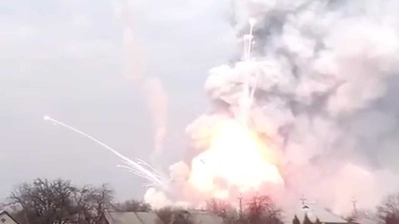 Footage of the destruction of the warehouse of the 126th Brigade of the Armed Forces of Ukraine