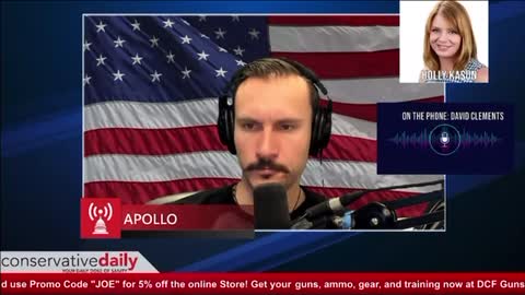 Professor Clements with Apollo, Conservative Daily
