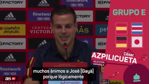 AZPILICUETA: ánimos para GAYÀ y bienvenida a BALDE a QATAR 2022