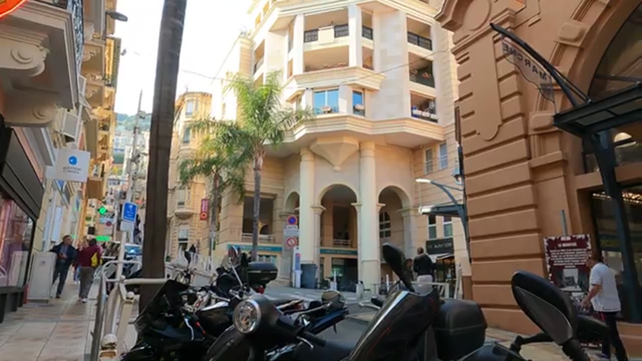 Monte-Carlo Walking Tour 1, 4k FULL Unedited - Spring 2022