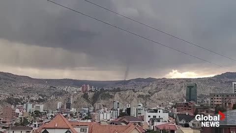 Rare tornado churns in Bolivia, damages at least 5 homes