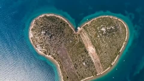 heart shaped island