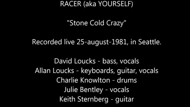 RACER - "Stone Cold Crazy" - Live