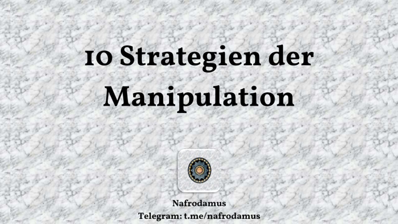 Lesung: 10 Strategien der Manipulation