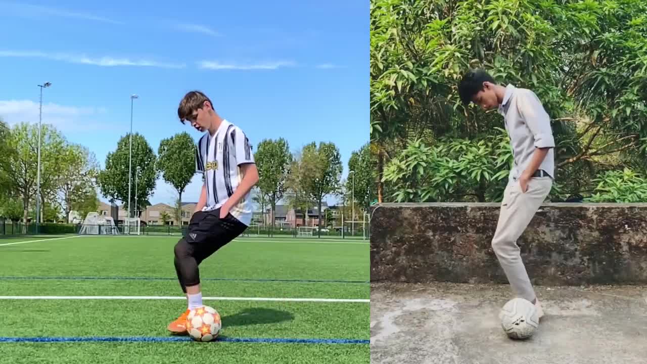 RECREATING VIRAL FOOTBALL MOMENTS !