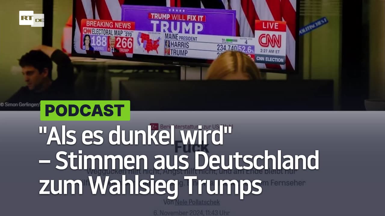 "Als es dunkel wird" – Stimmen aus Deutschland zum Wahlsieg Trumps