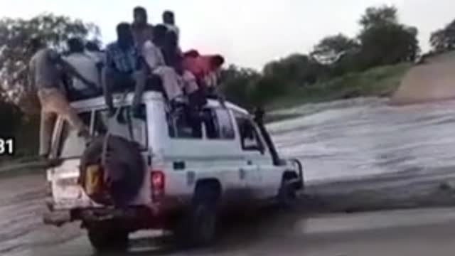 dangerous way in so much rain