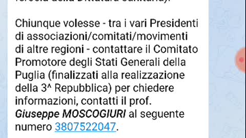 6.9.21 - NUOVO SOGGETTO POLITICO FEDERATIVO: messaggio audio su COME procedere