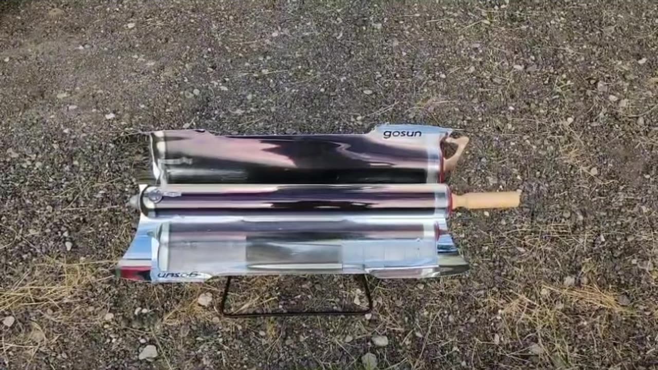 Cooking Chicken tenders with Bacon in the Gosun sport solar cooker