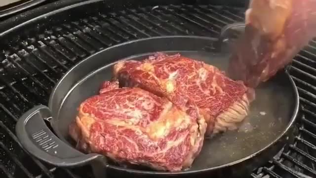 The steak was flavourful and cooked as ordered.