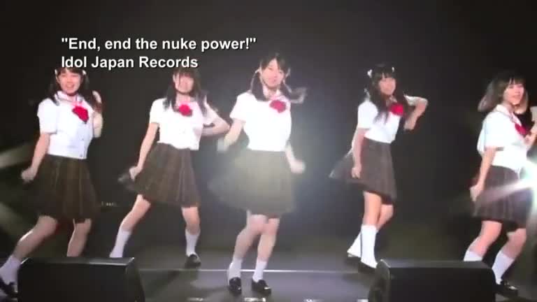 Japanese pop group calls for an end to nuclear power