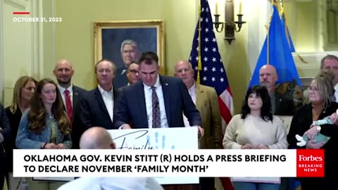 Oklahoma Gov. Kevin Stitt Declares November 'Family Month'