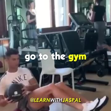 Ronaldo's Secret : Discipline.