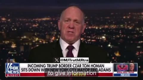 Tom Homan Discusses BIG Step In Finding 340,000 Missing Migrant Children