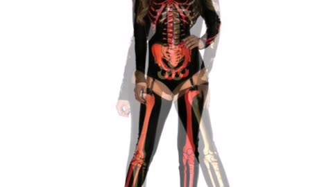 Halloween Cosplay Costume Skull Zombie Uniform