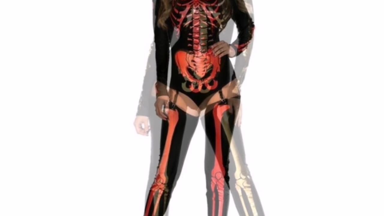 Halloween Cosplay Costume Skull Zombie Uniform