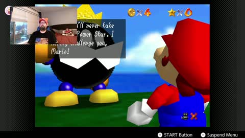 Taking the power star from King Ba-bomb (Star 1) Super Mario 64